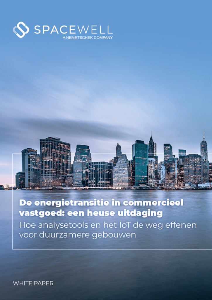 Whitepaper omslag - De energietransitie in commercieel vastgoed: een heuse uitdaging