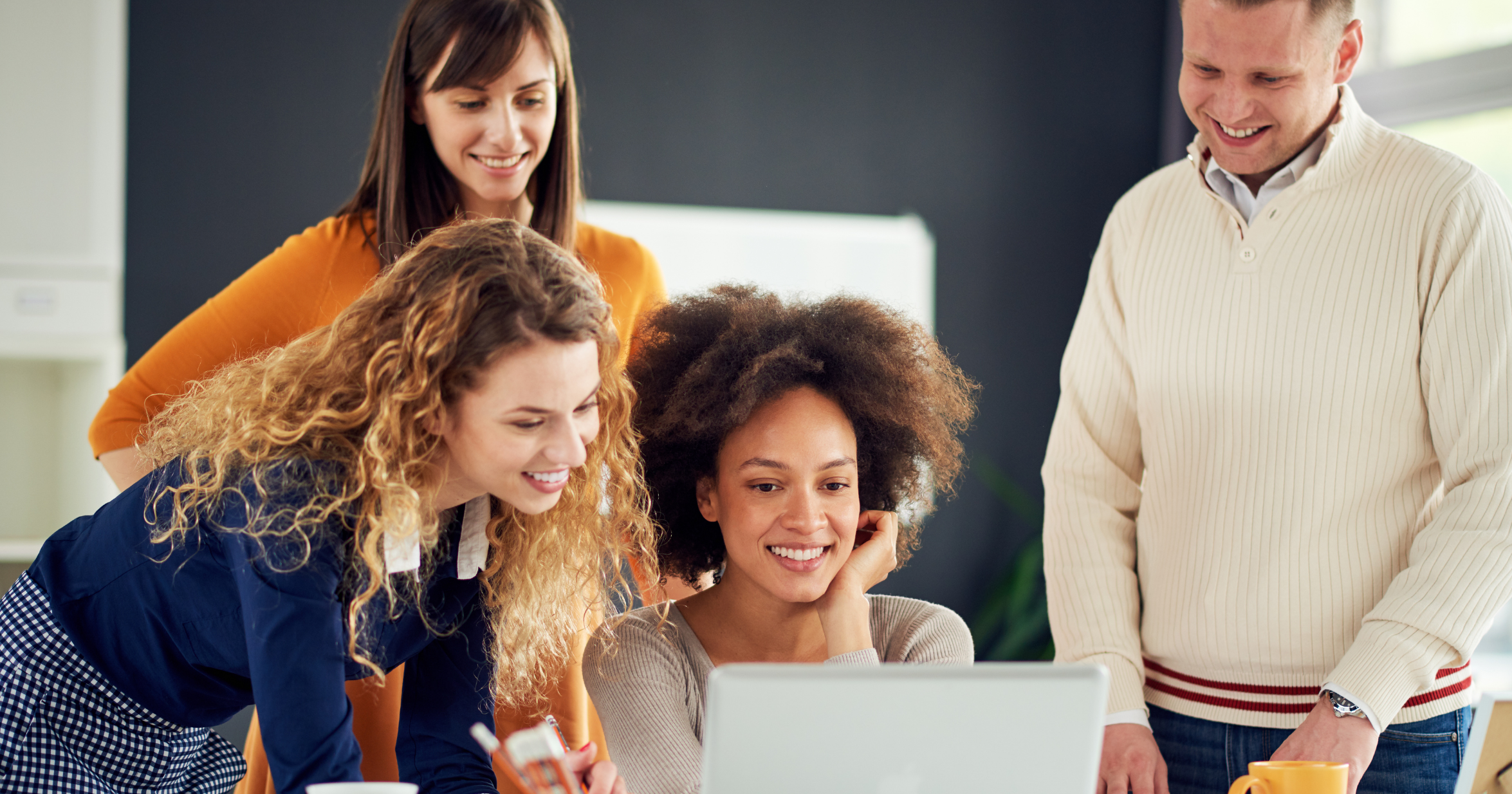 Business people working in modern office