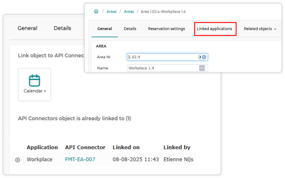 Spacewell Asset Linked Applications