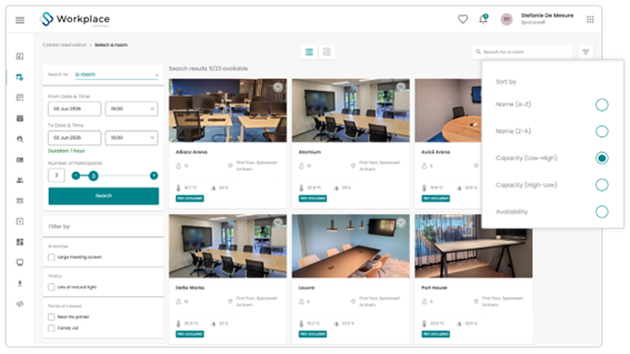 Spacewell Workplace verktyg för arbetsplatsbokning